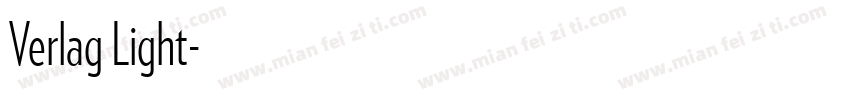Verlag Light字体转换